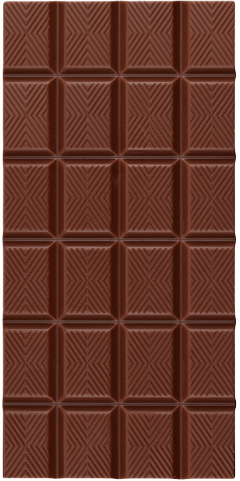 Tablette de chocolat - Fond marron - Tissus Price Matière Burlington 170  gr/m² - 146 cm