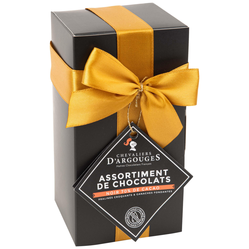 Acheter Les Chevaliers d'Argouges Assortiment chocolat noir bio, 184g